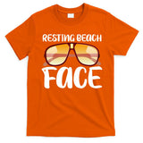 Resting Beach Face Summer Shades T-Shirt