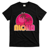 Retro Aloha Summer Fun Pink Logo T-Shirt