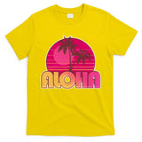 Retro Aloha Summer Fun Pink Logo T-Shirt