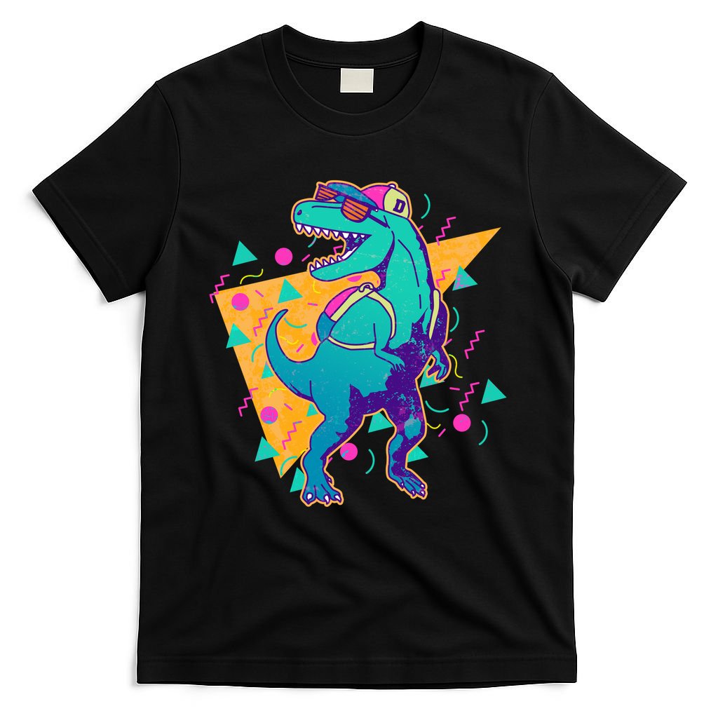 Retro Eighties Nineties Back to School TRex Dinosaur T-Shirt