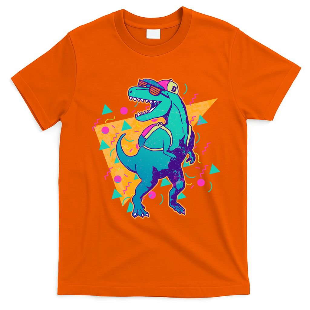 Retro Eighties Nineties Back to School TRex Dinosaur T-Shirt