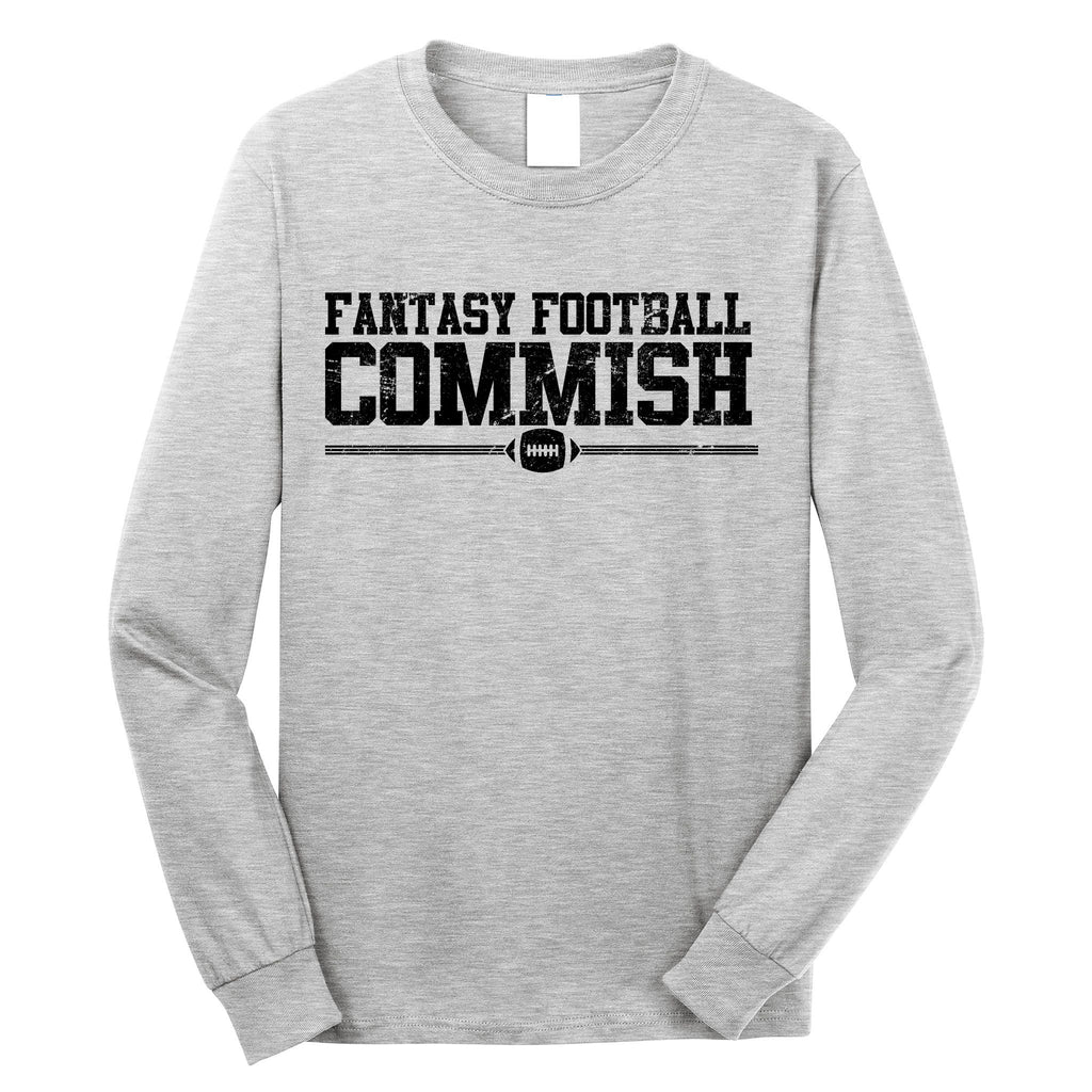 Retro Fantasy Football Commish Funny Sports Long Sleeve Shirt
