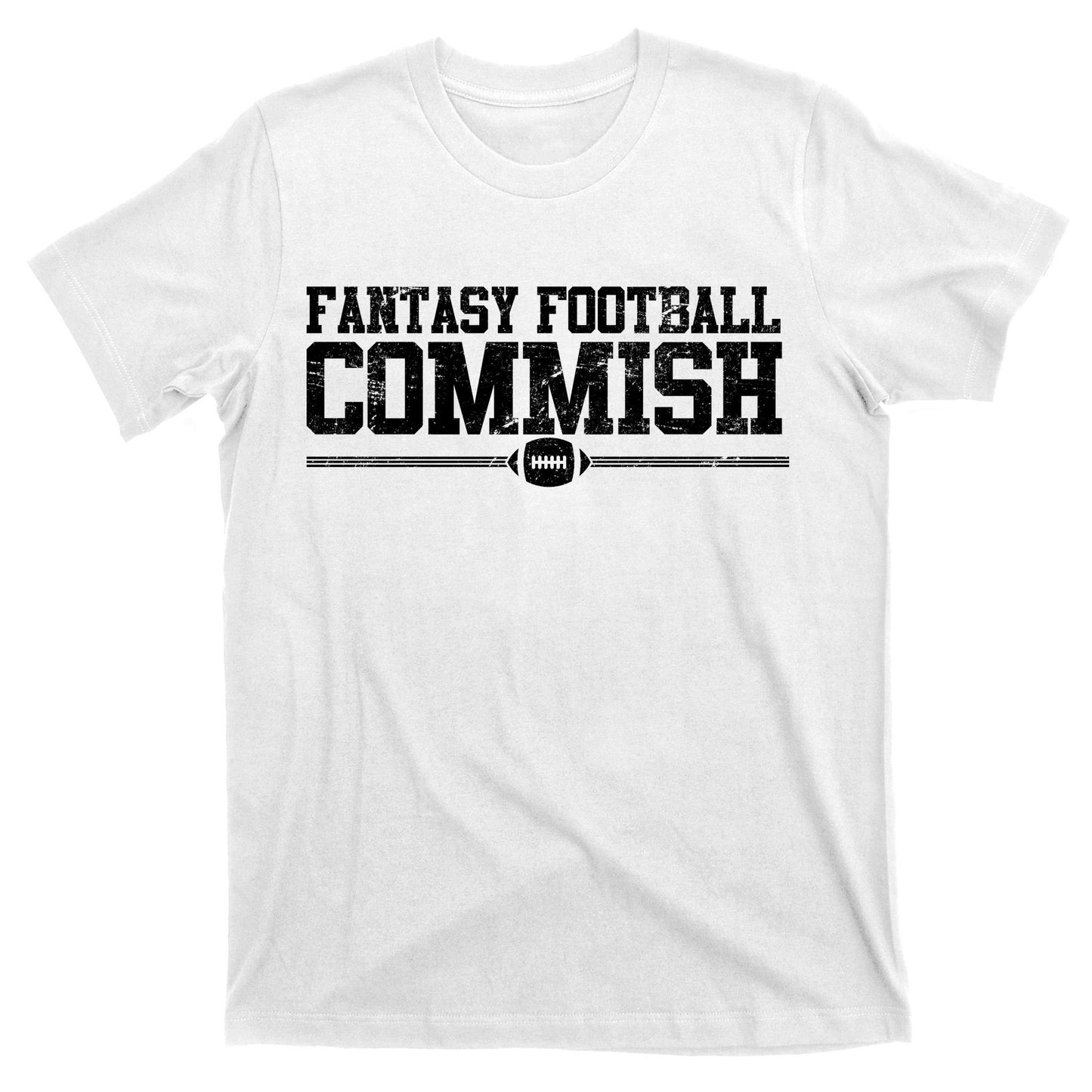 Retro Fantasy Football Commish Funny Sports T-Shirt
