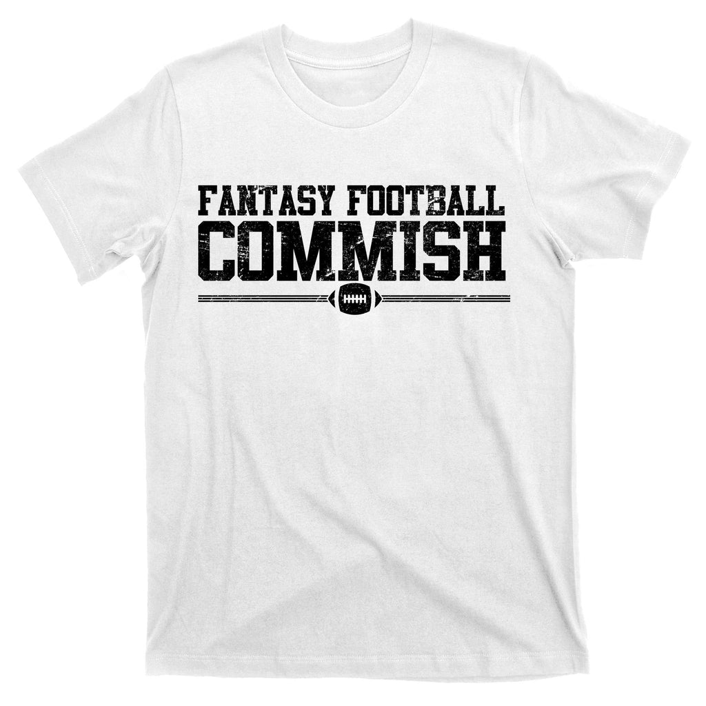 Retro Fantasy Football Commish Funny Sports T-Shirt