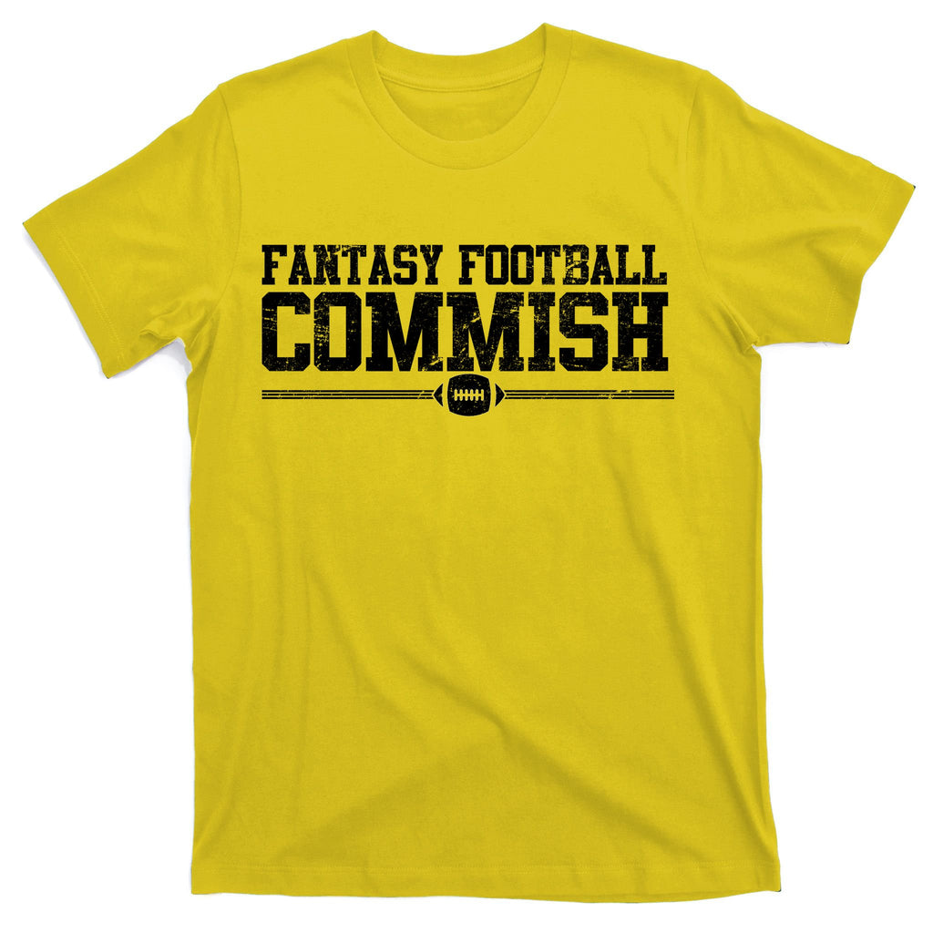 Retro Fantasy Football Commish Funny Sports T-Shirt