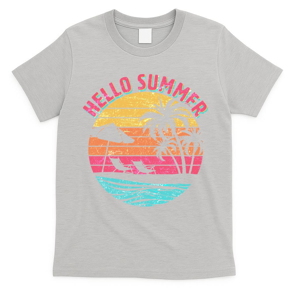 Retro Hello Summer T-Shirt