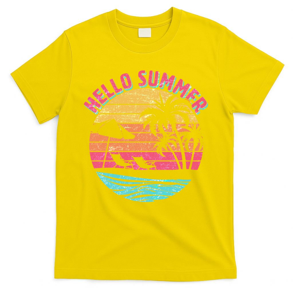 Retro Hello Summer T-Shirt