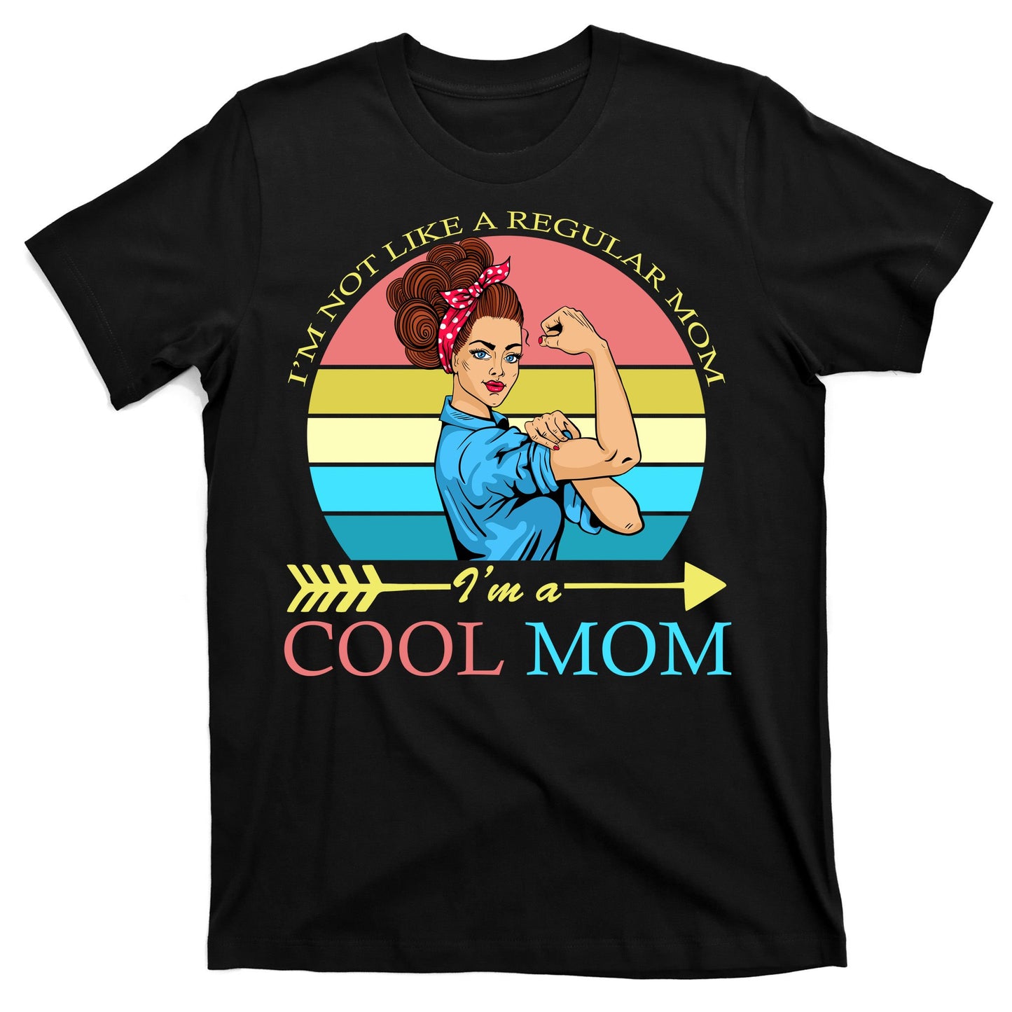Retro I'm Not A Regular Mom I'm A Cool Mom T-Shirt
