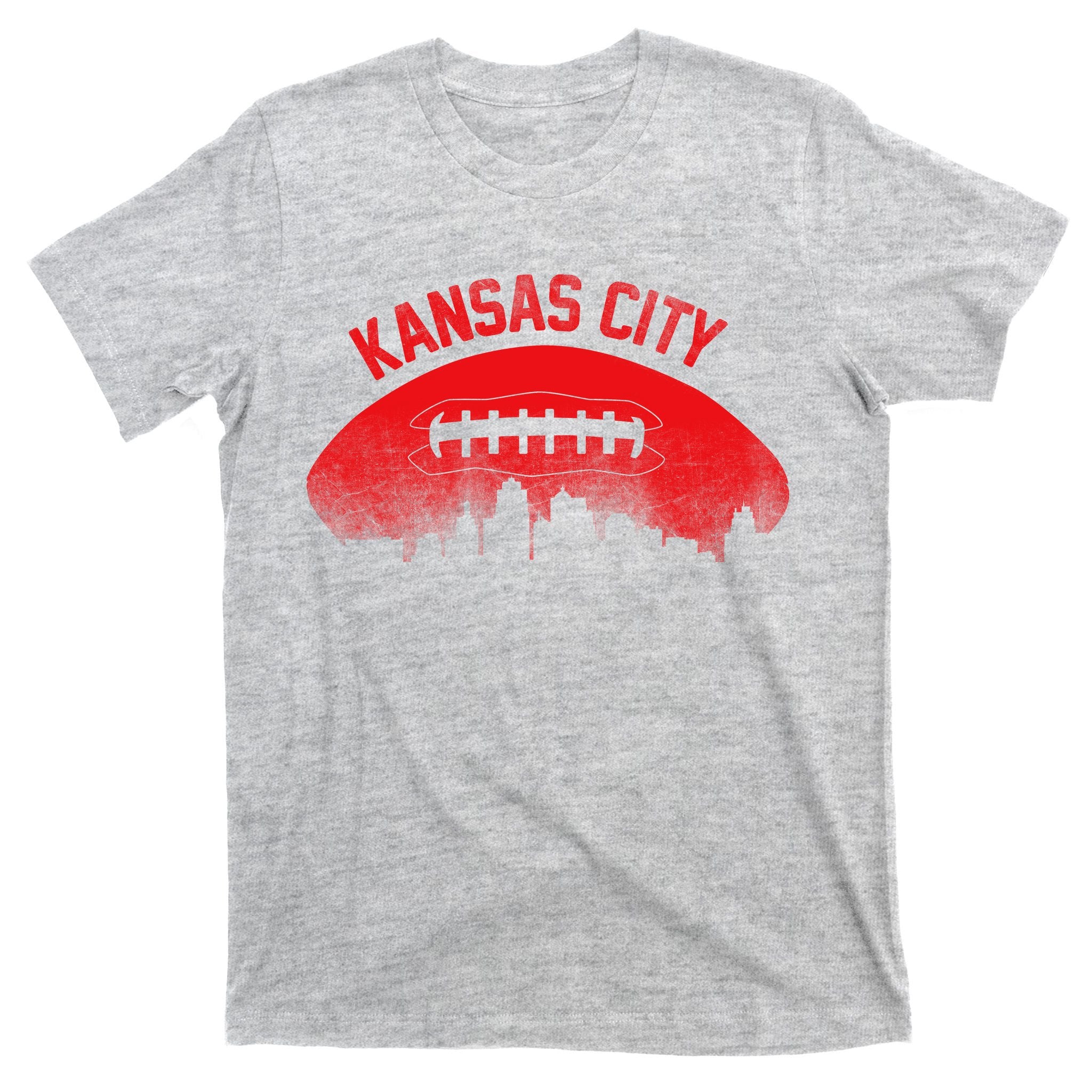 Retro Kansas City Football Skyline T-Shirt