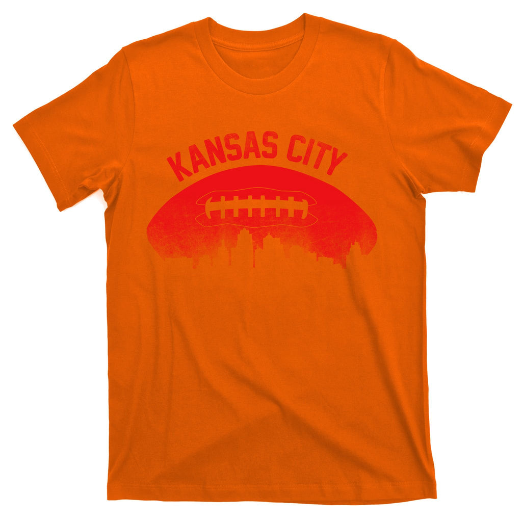Retro Kansas City Football Skyline T-Shirt