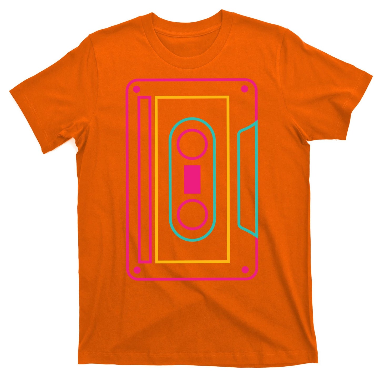 Retro Neon Cassette Tape T-Shirt