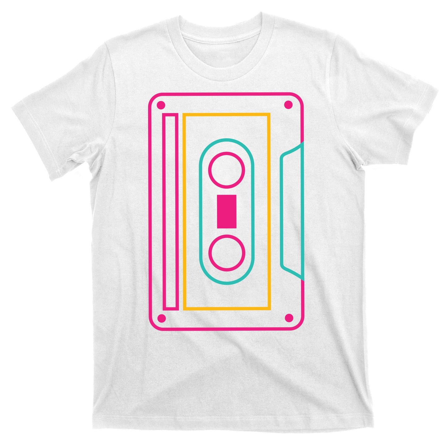 Retro Neon Cassette Tape T-Shirt