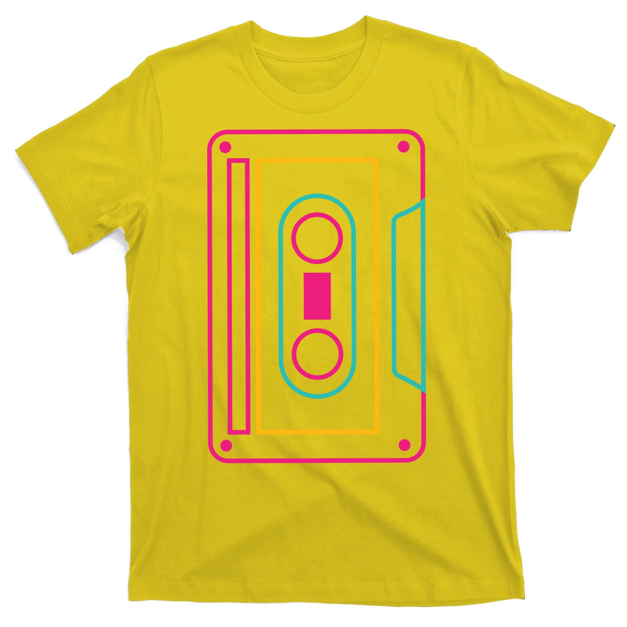 Retro Neon Cassette Tape T-Shirt