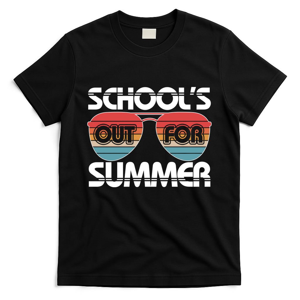 Retro School's Out For Summer Aviator Sunglasses T-Shirt