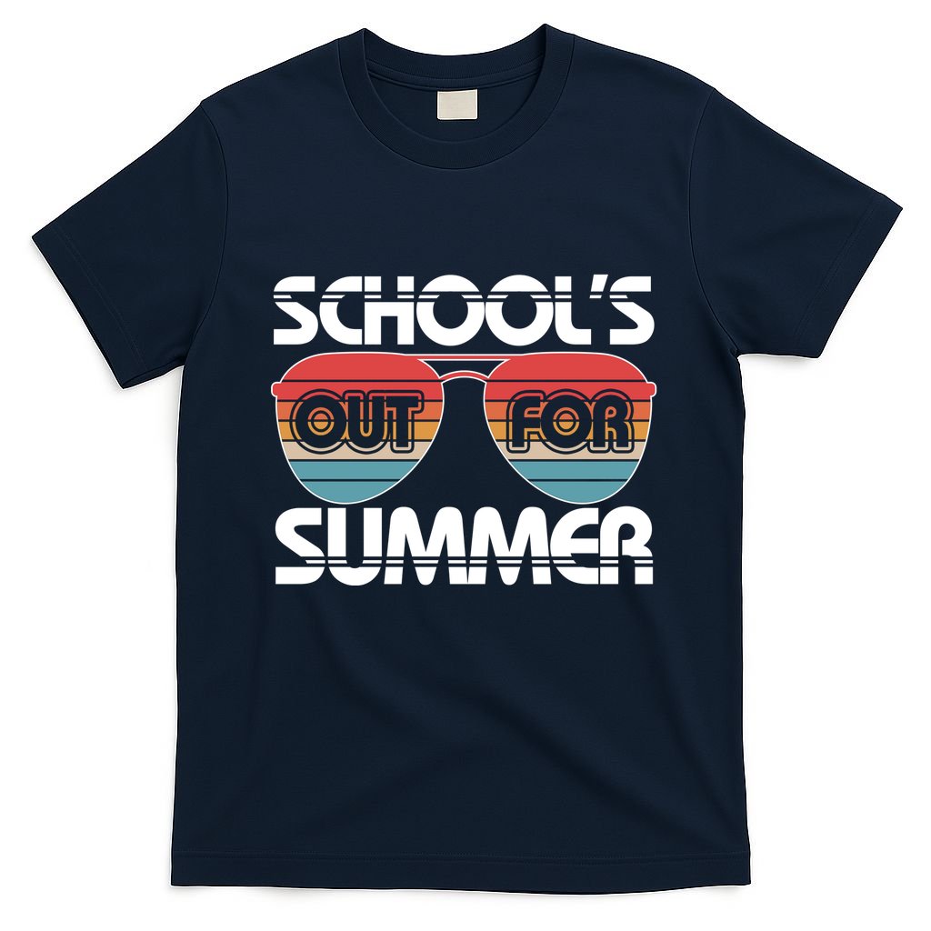 Retro School's Out For Summer Aviator Sunglasses T-Shirt