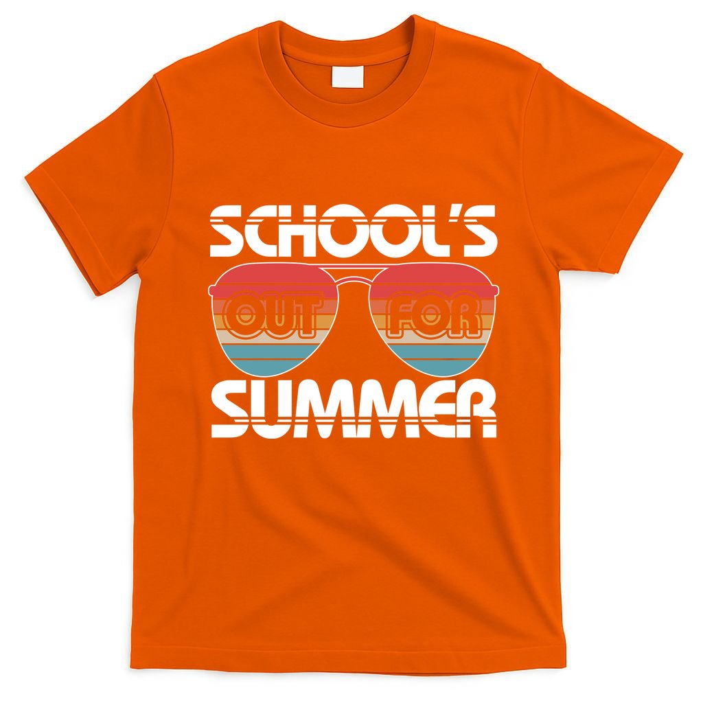 Retro School's Out For Summer Aviator Sunglasses T-Shirt