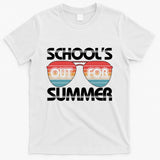 Retro School's Out For Summer Aviator Sunglasses T-Shirt