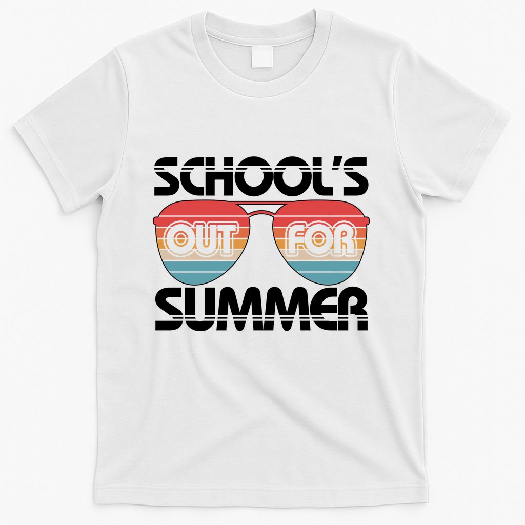 Retro School's Out For Summer Aviator Sunglasses T-Shirt