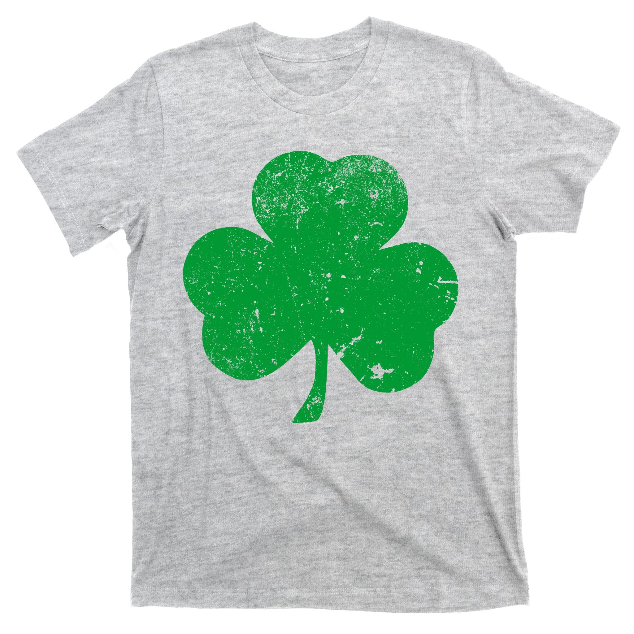 Retro Vintage Irish Distressed Shamrock St. Patrick's Day T-Shirt