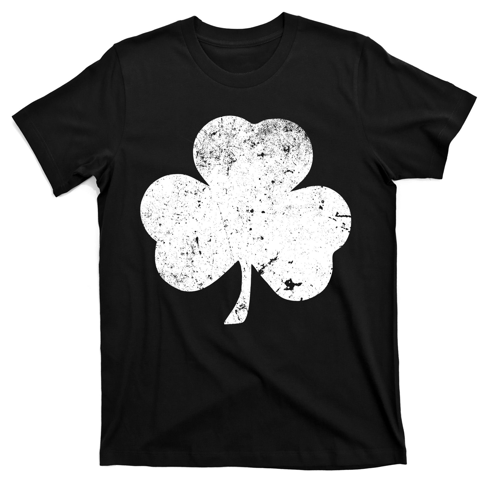 Retro Vintage Irish Distressed Shamrock St. Patrick's Day T-Shirt