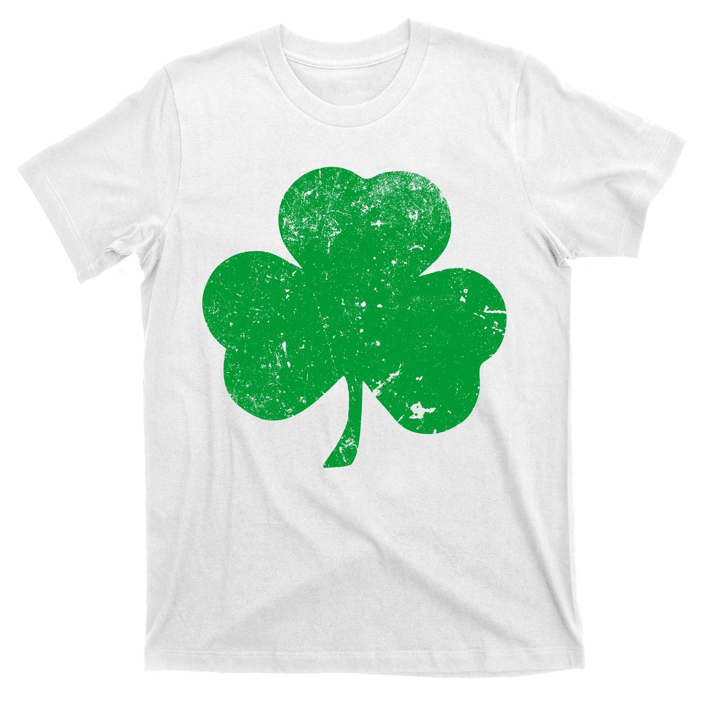 Retro Vintage Irish Distressed Shamrock St. Patrick's Day T-Shirt