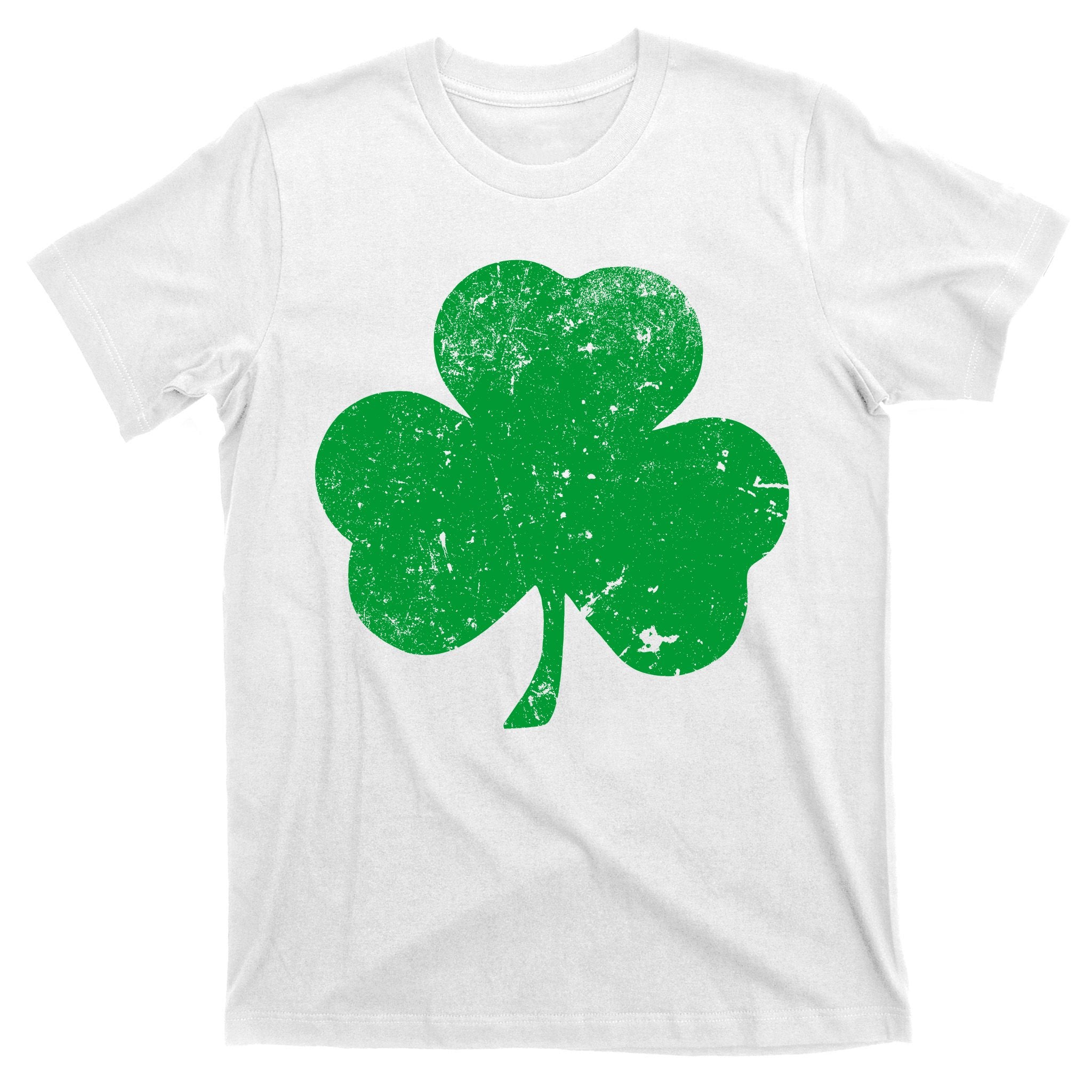 Retro Vintage Irish Distressed Shamrock St. Patrick's Day T-Shirt