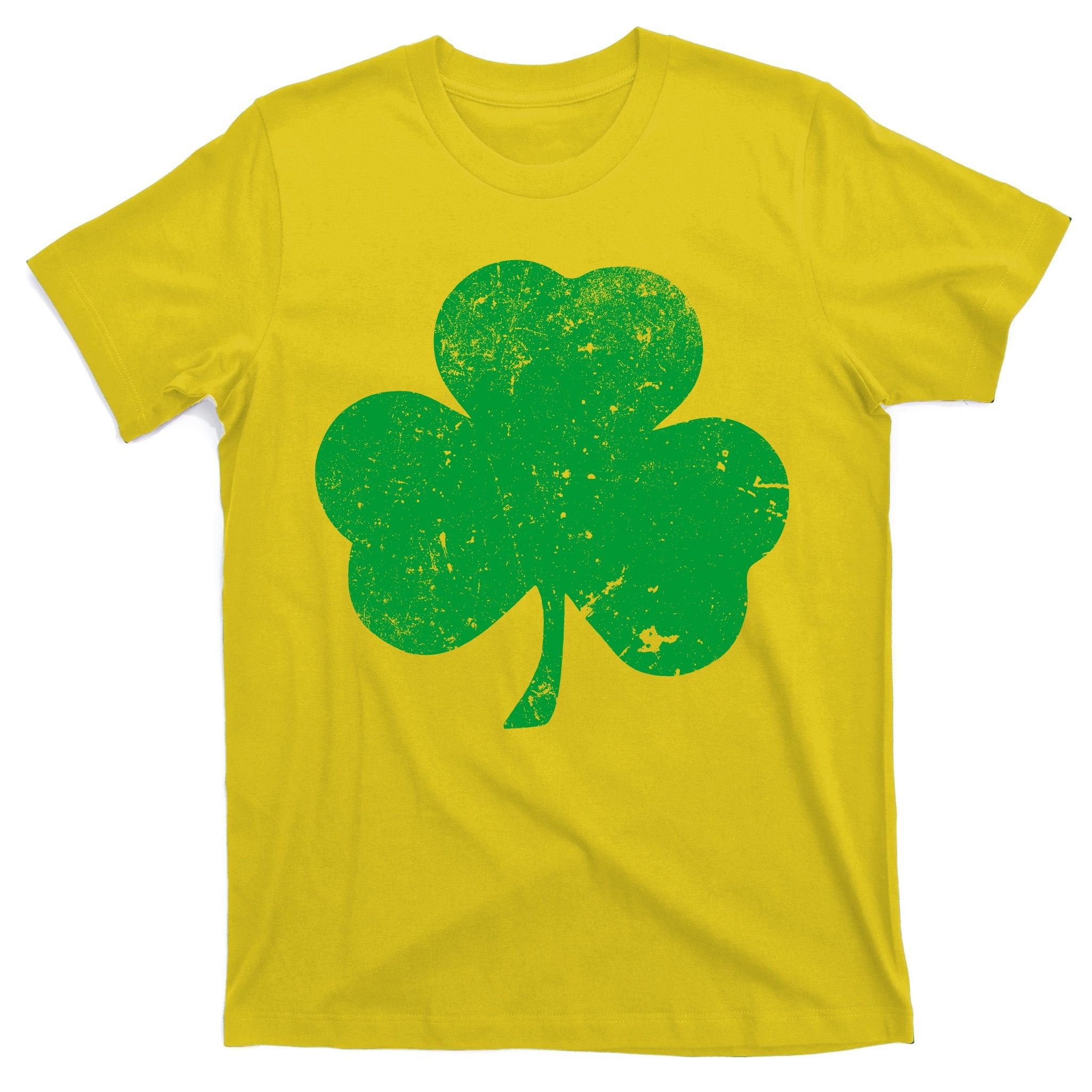 Retro Vintage Irish Distressed Shamrock St. Patrick's Day T-Shirt