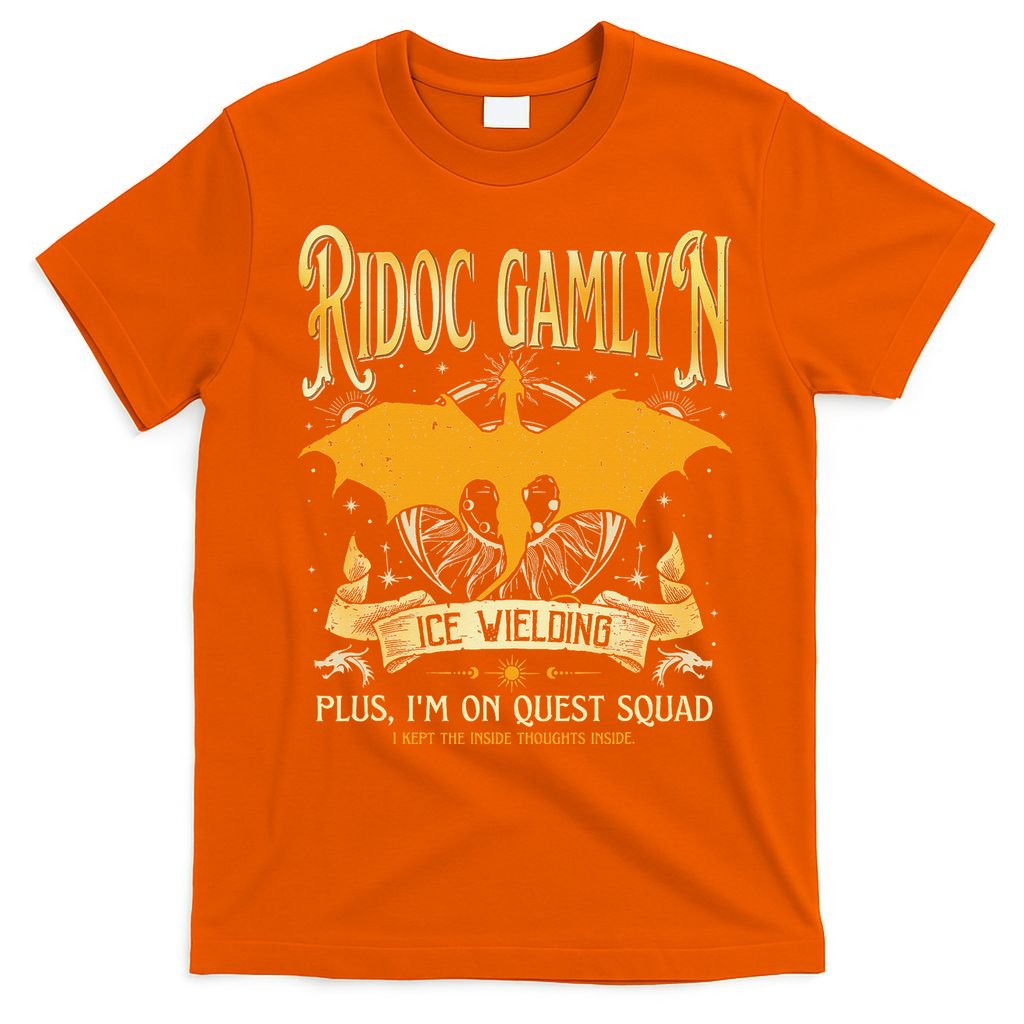 Ridoc Gamlyn Book Lover Dragon Merch Quest Squad T-Shirt