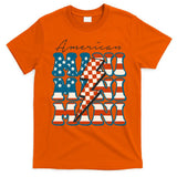 Retro Groovy Mini American 4th Of July Patriotic Mom Womens Gift T-Shirt