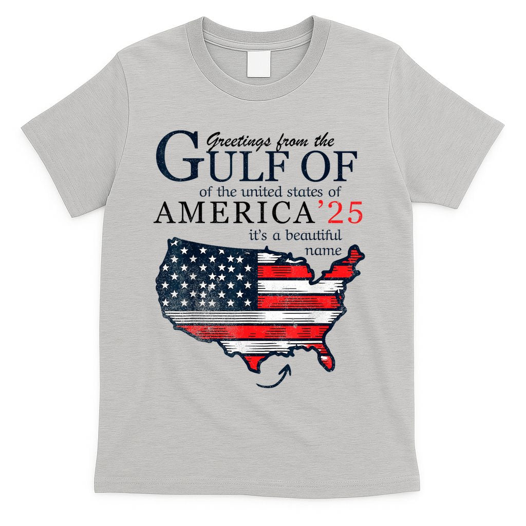 Retro Gulf Of Usa America Funny Gulf Of Mexico July 4th T-Shirt