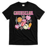 Retro Groovy School Counselor Appreciation Back To School T-Shirt