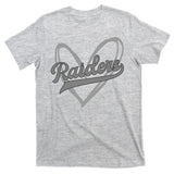 Raiders Heart Football Lover T-Shirt