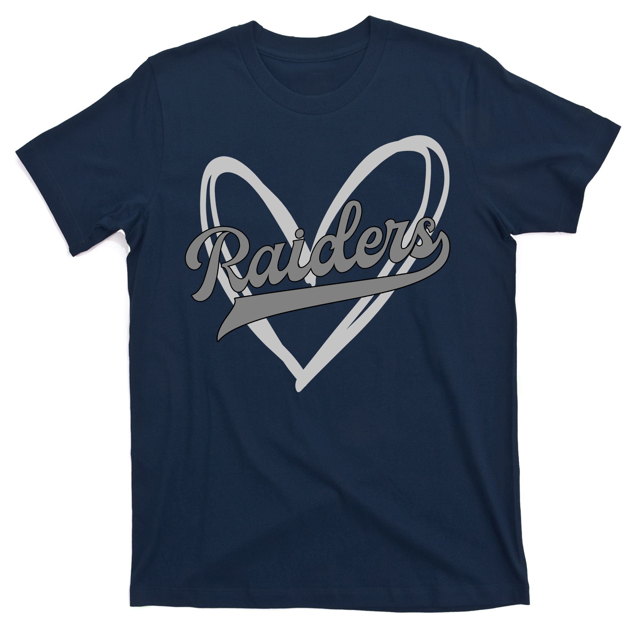Raiders Heart Football Lover T-Shirt