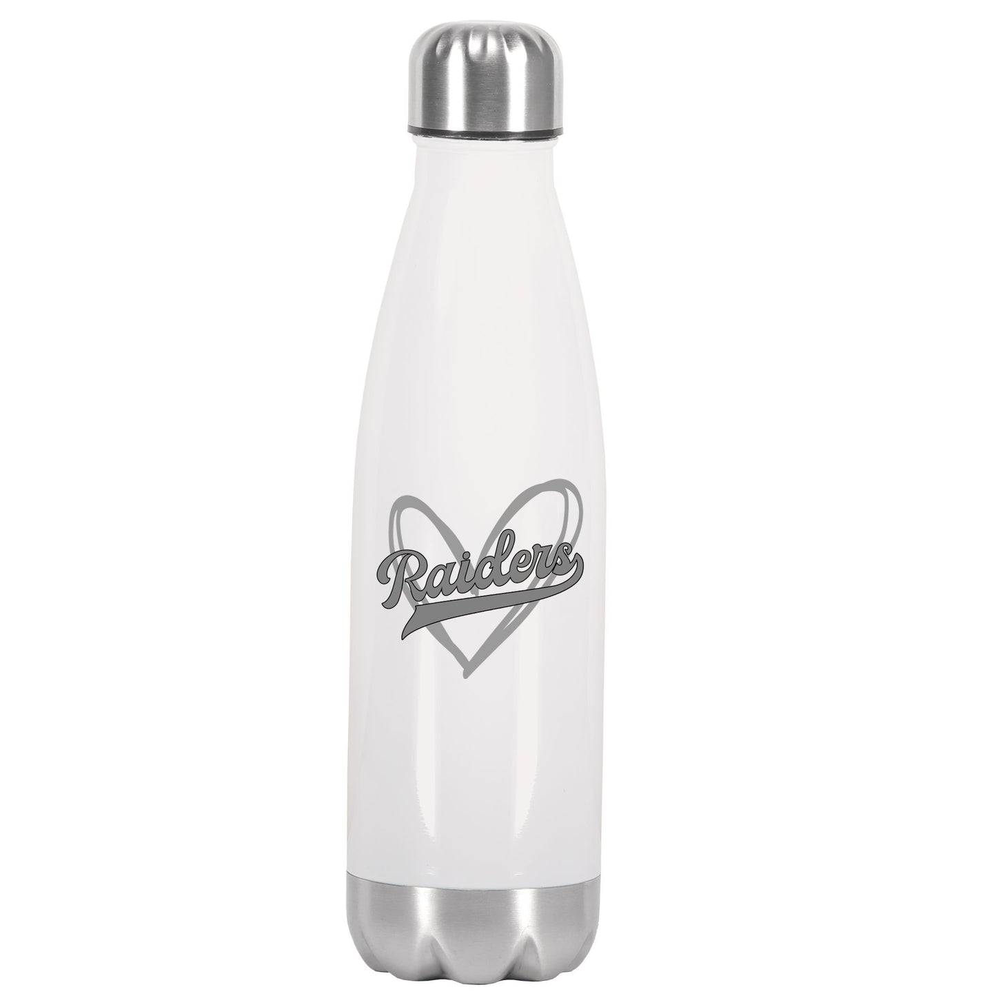 Raiders Heart Football Lover Stainless Steel Insulated Water Bottle