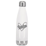 Raiders Heart Football Lover Stainless Steel Insulated Water Bottle