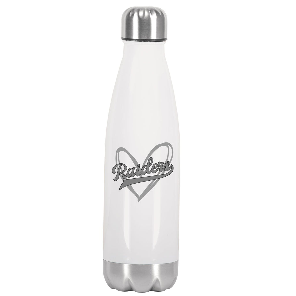 Raiders Heart Football Lover Stainless Steel Insulated Water Bottle
