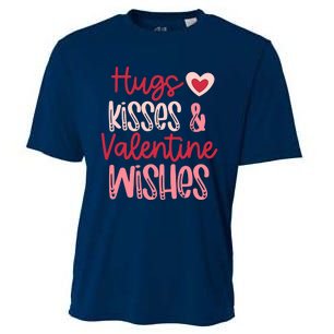 Romantic Hugs Kisses And Valentine Wishes Love Apparel Cooling Performance Crew T-Shirt