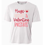 Romantic Hugs Kisses And Valentine Wishes Love Apparel Cooling Performance Crew T-Shirt