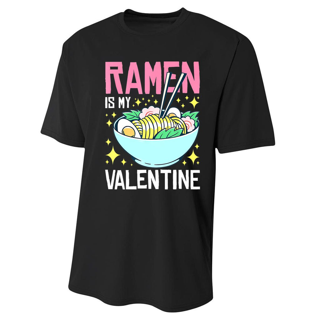 Ramen Is My Valentine Funny AntivalentineS Day Performance Sprint T-Shirt