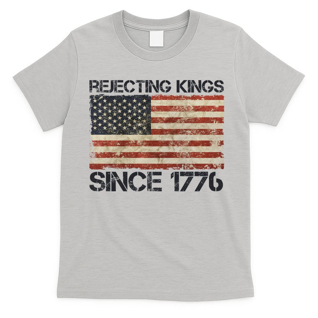 Rejecting Kings Since 1776 American Vintage Flag T-Shirt