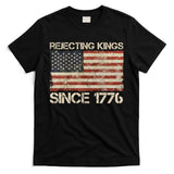 Rejecting Kings Since 1776 American Vintage Flag T-Shirt