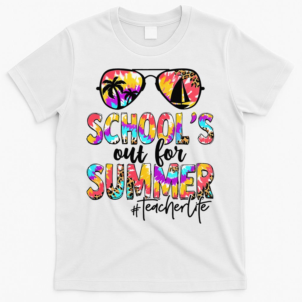 Retro Last Day Of School Schools Out For Summer Teacher Life T-Shirt