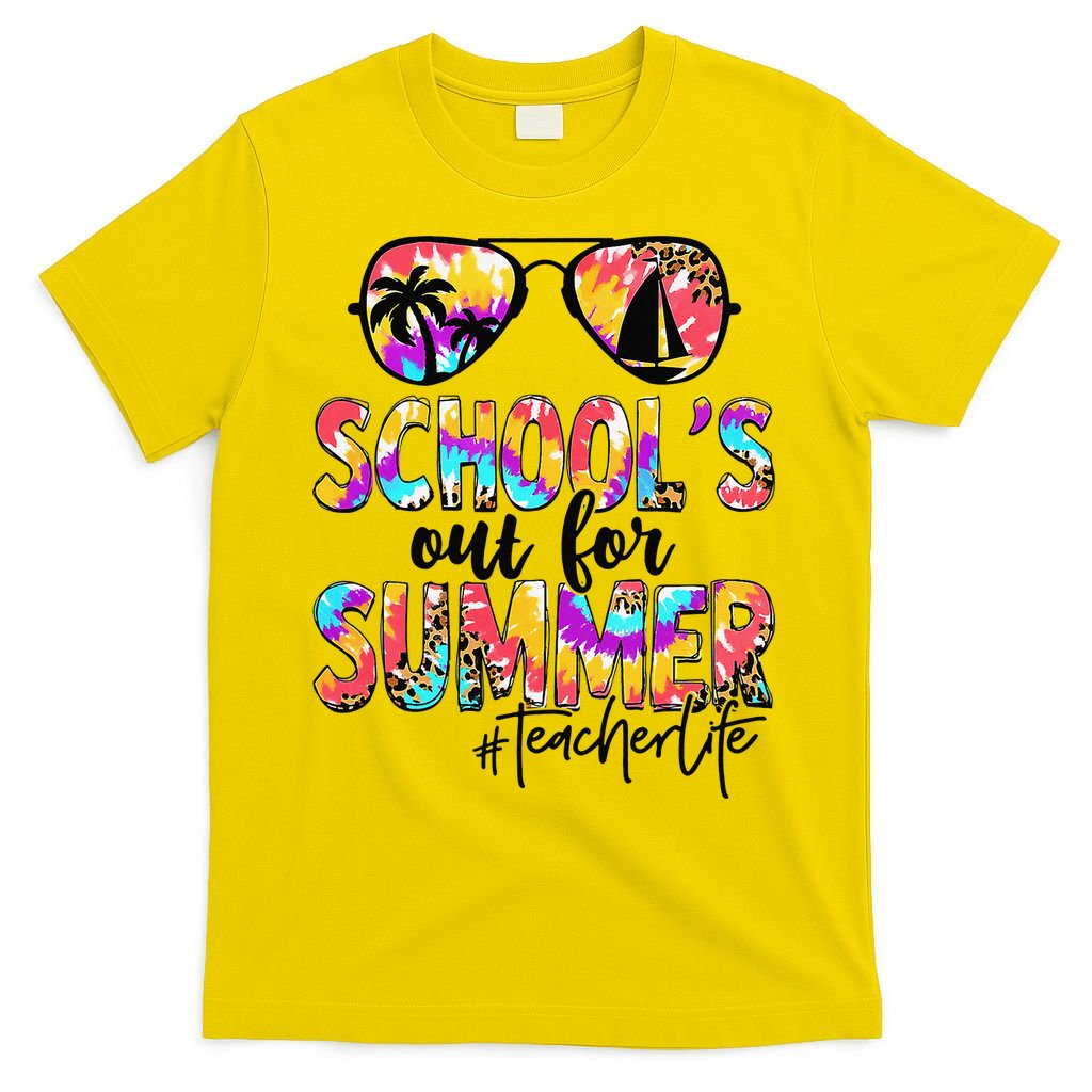 Retro Last Day Of School Schools Out For Summer Teacher Life T-Shirt