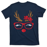 Reindeer Lady Messy Bun T-Shirt