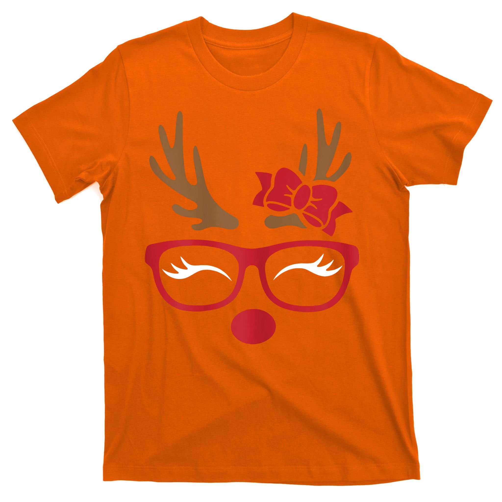 Reindeer Lady Messy Bun T-Shirt