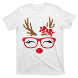 Reindeer Lady Messy Bun T-Shirt
