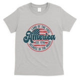 Retro Land Of The Free Because Of The Brave T-Shirt