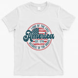Retro Land Of The Free Because Of The Brave T-Shirt