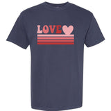 Rainbow Love Valentine Graphic Garment-Dyed Heavyweight T-Shirt