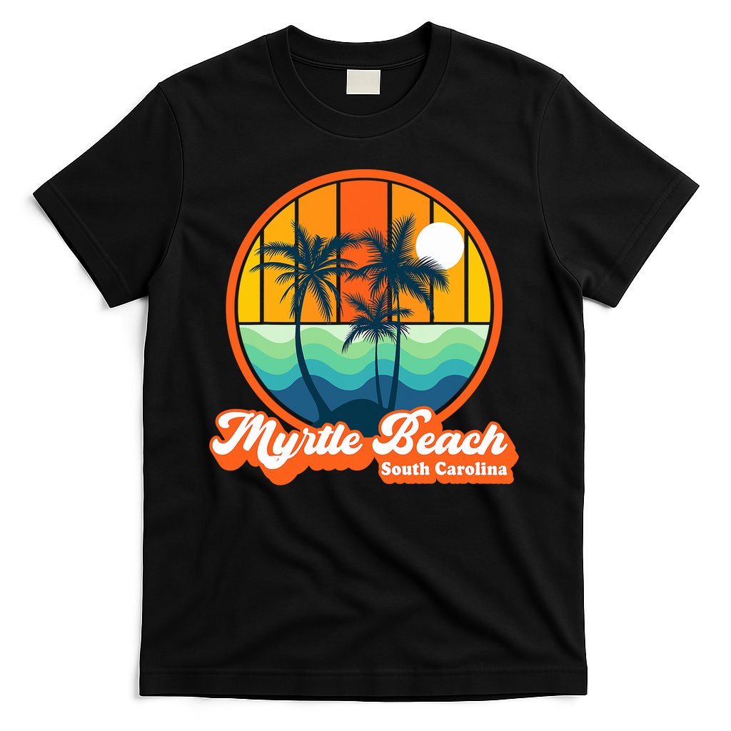 Retro Myrtle Beach South Carolina Summer 90s Beach Souvenirs T-Shirt